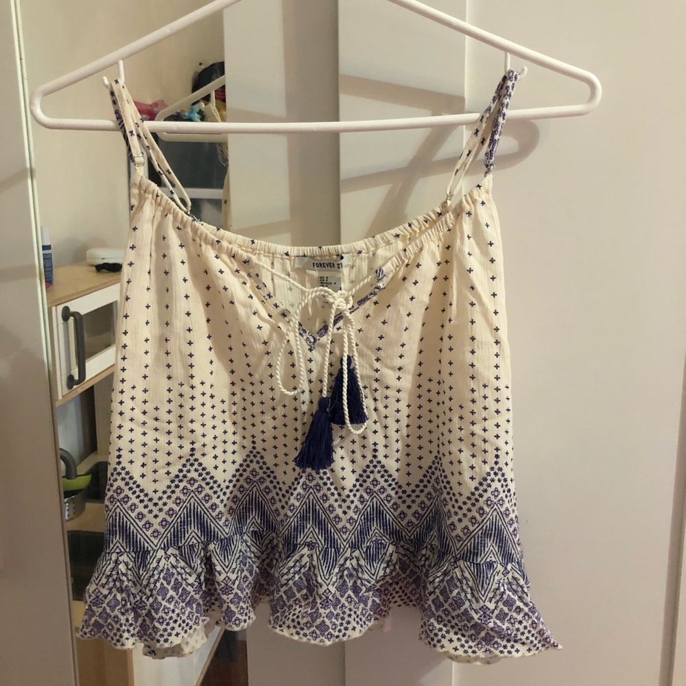 F21 summer flirty tank top